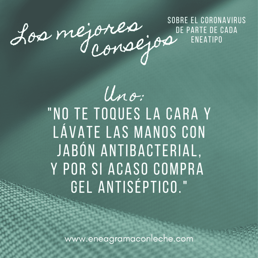 Consejos sobre el Coronavirus y Eneagrama