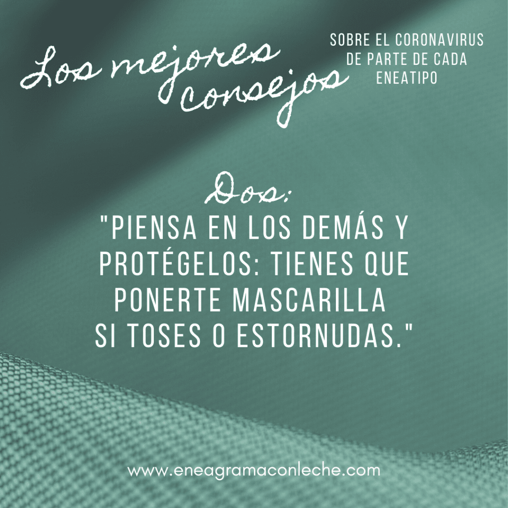 Consejos sobre el Coronavirus y Eneagrama