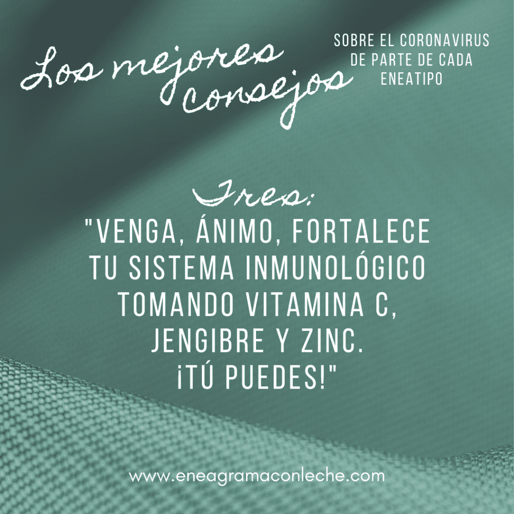Consejos sobre el Coronavirus y Eneagrama